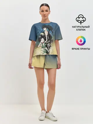 Женская пижама с шортами / Дороро