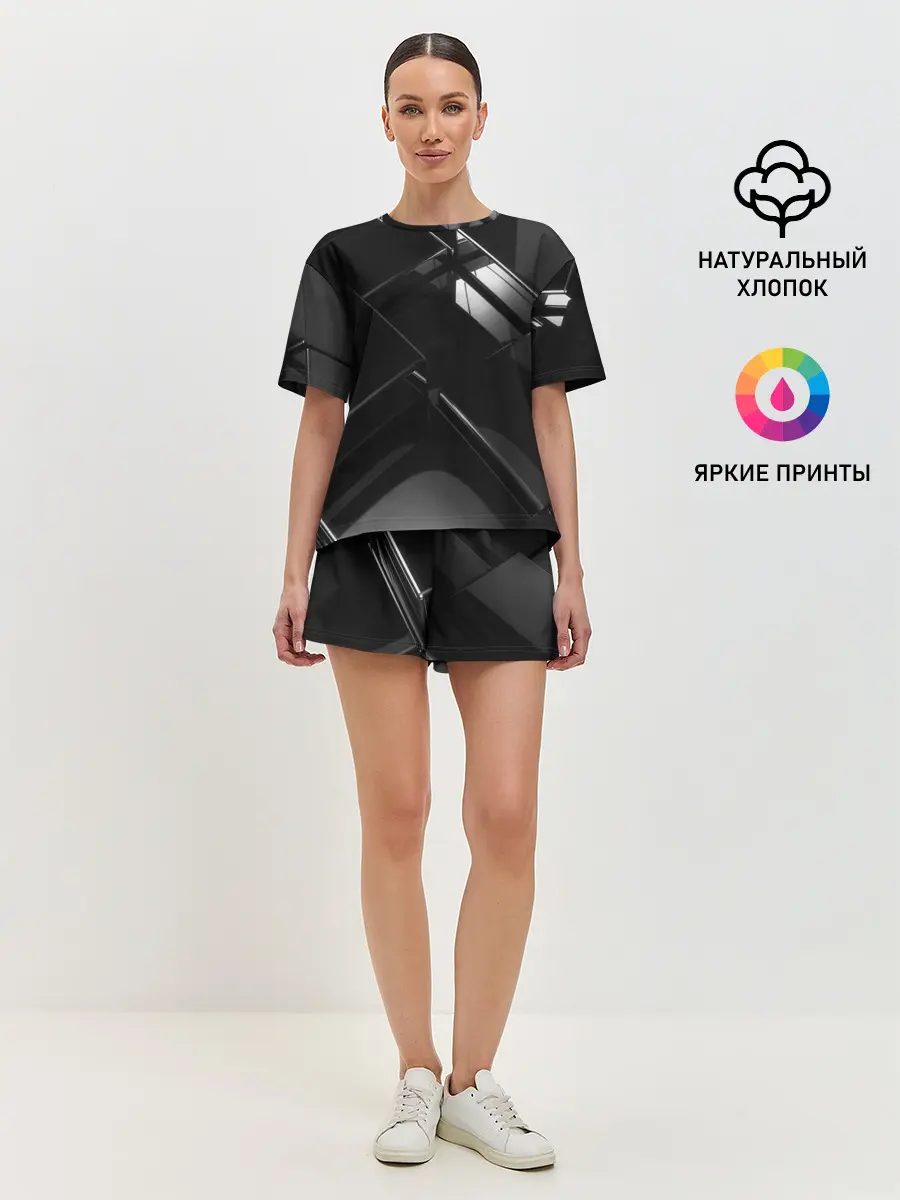 Женская пижама с шортами / Текстура