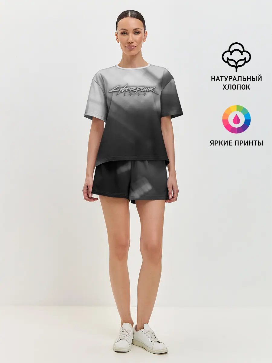 Женская пижама с шортами / CYBERPUNK 2077