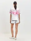 Женская пижама с шортами / Фламинго
