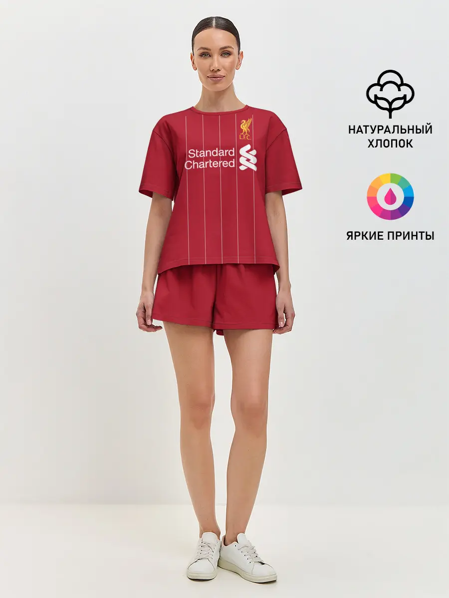 Женская пижама с шортами / Liverpool home 19-20
