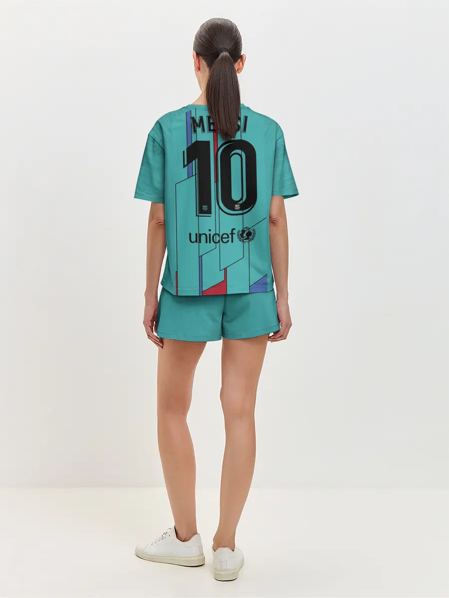 Женская пижама с шортами / Messi away 19-20