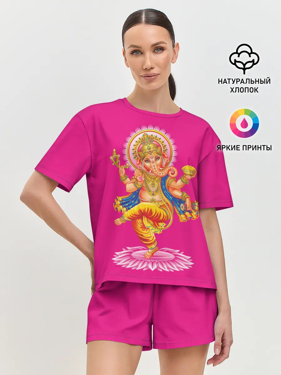 Женская пижама с шортами / Ганеша