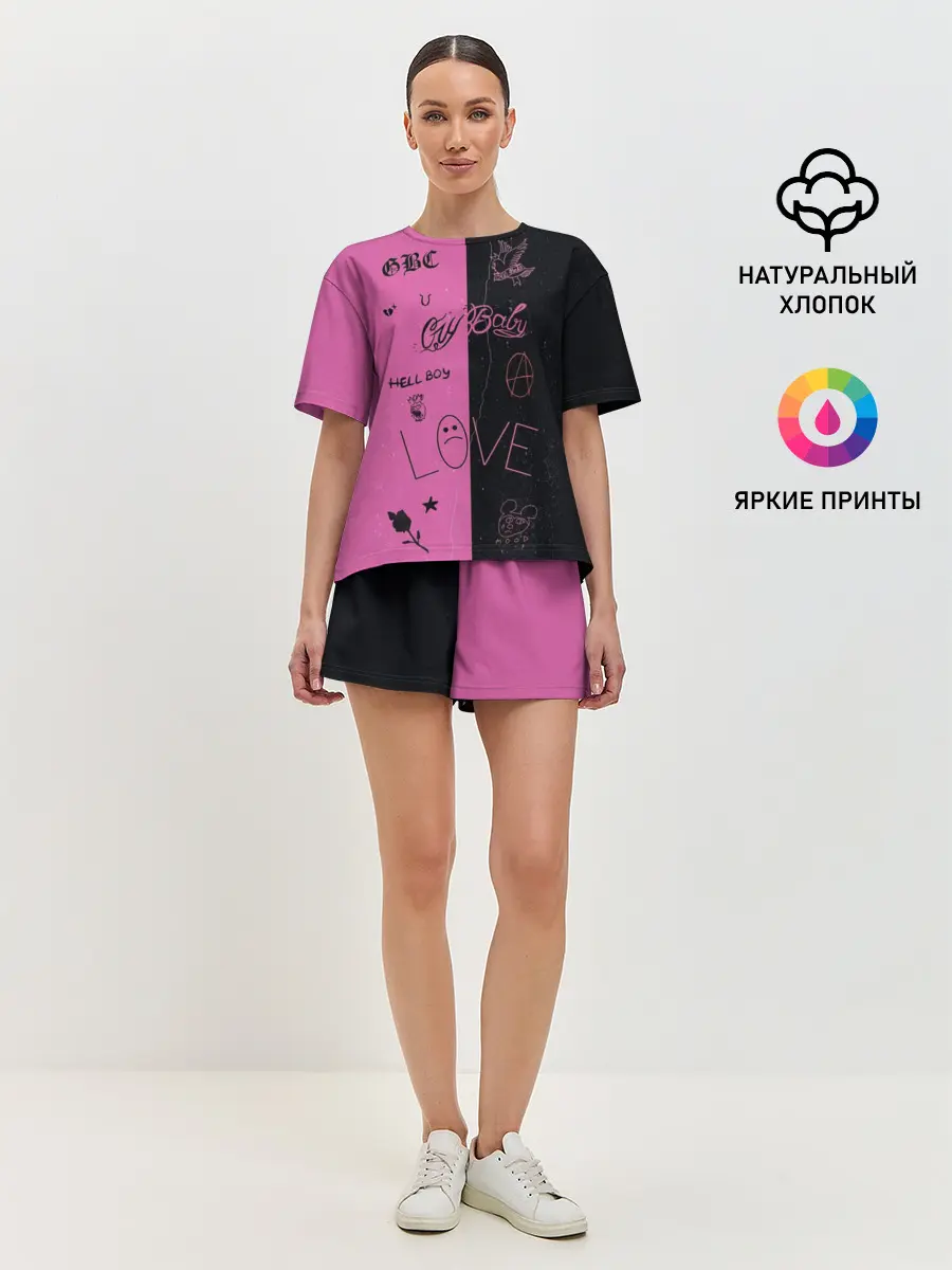 Женская пижама с шортами / Lil Peep