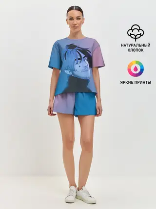 Женская пижама с шортами / Lil Peep Colors