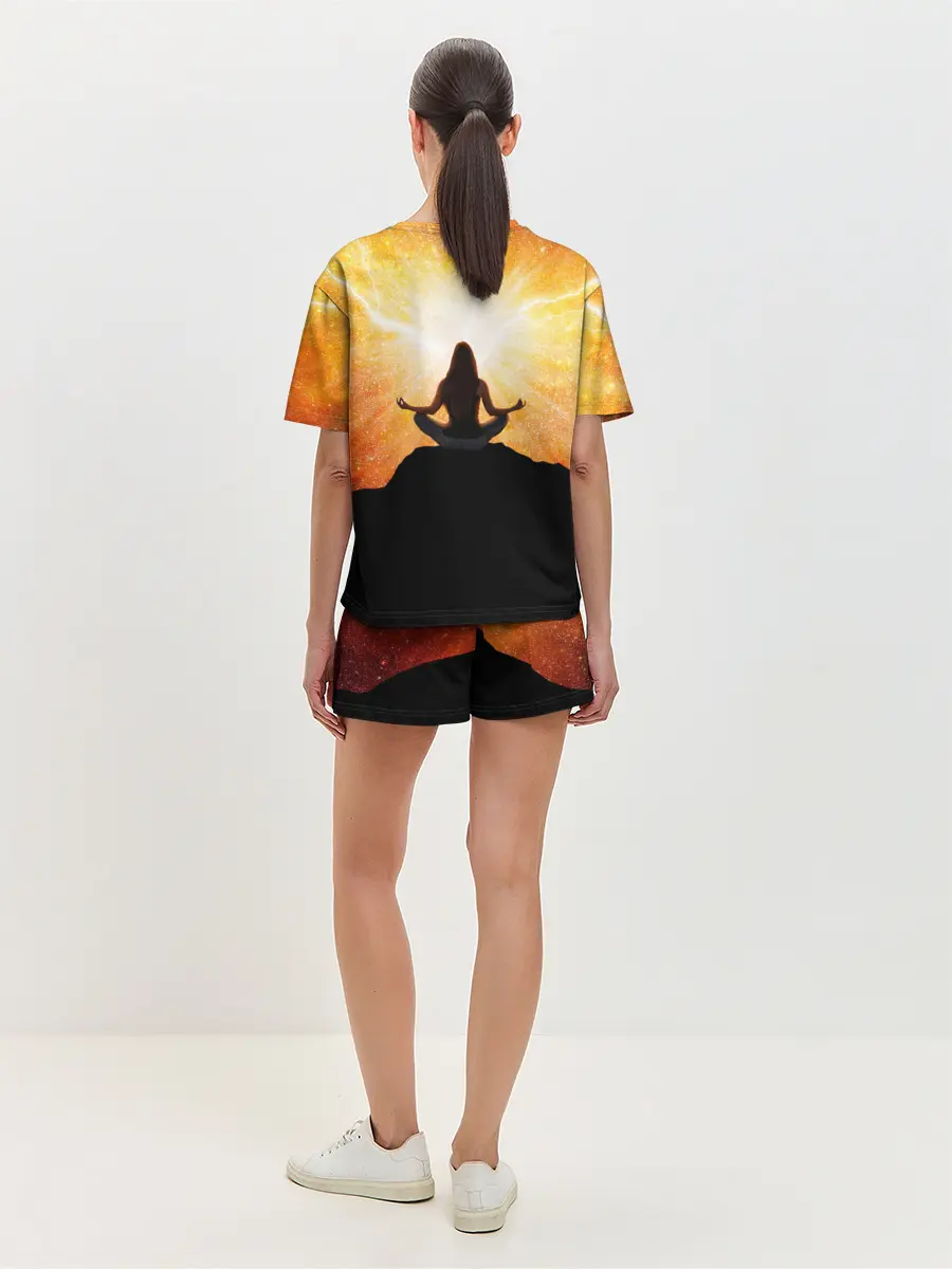 Женская пижама с шортами / International Yoga Day