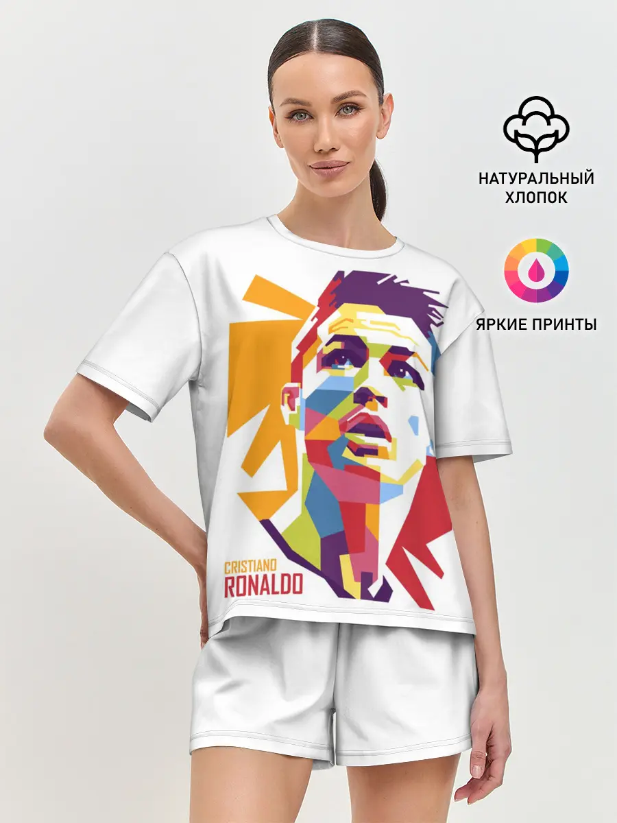 Женская пижама с шортами / Криштиану Роналду