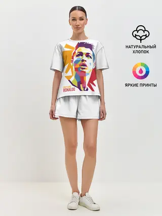 Женская пижама с шортами / Криштиану Роналду