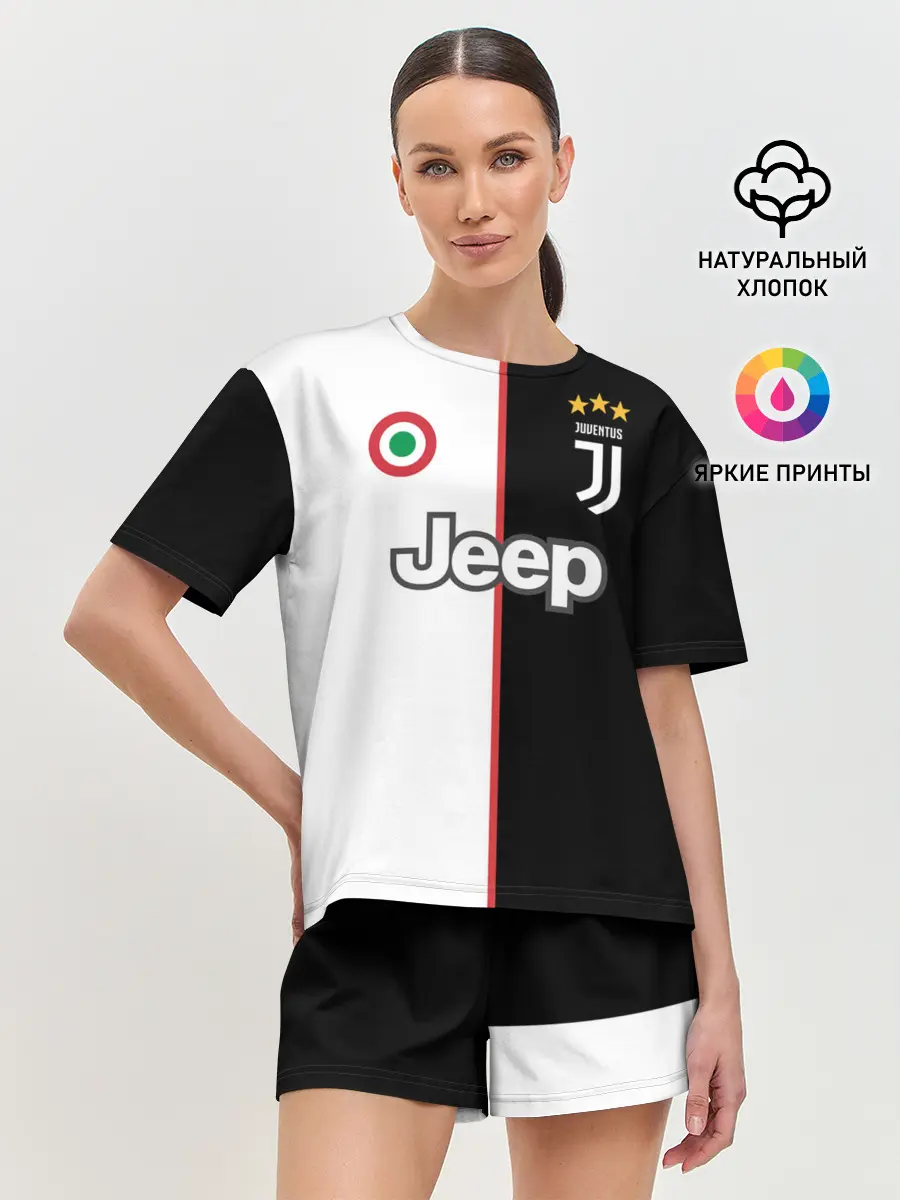 Женская пижама с шортами / Ronaldo Juventus Home 19/20