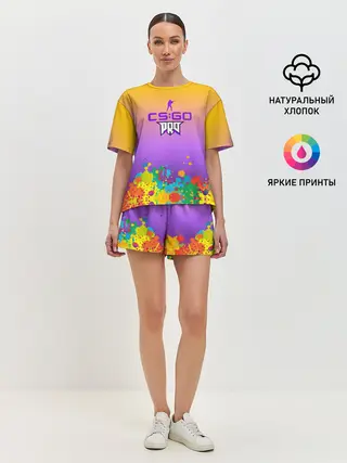 Женская пижама с шортами / pro100