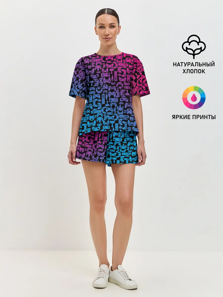 Женская пижама с шортами / Neon Player