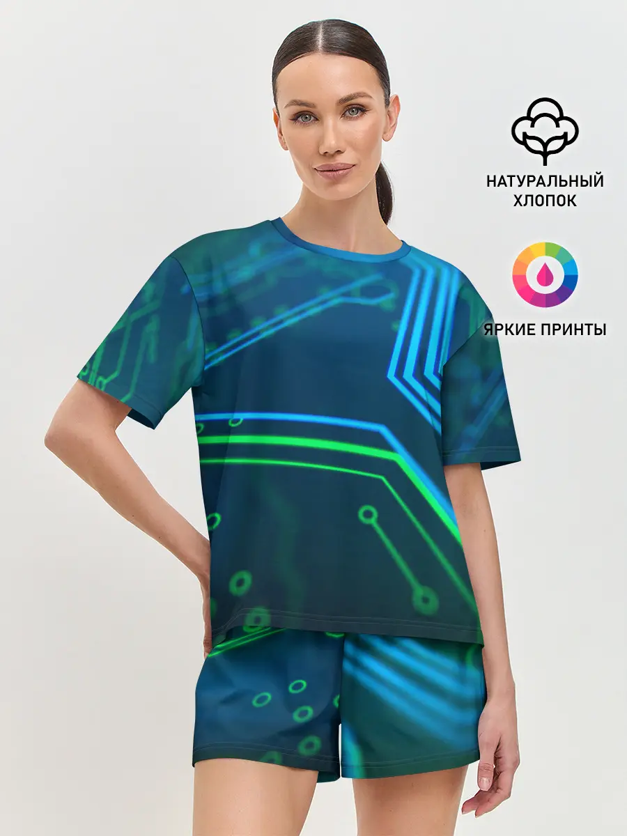 Женская пижама с шортами / ПРОГРАММИСТ