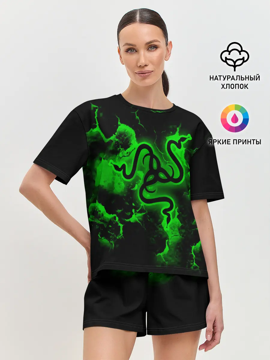 Женская пижама с шортами / RAZER