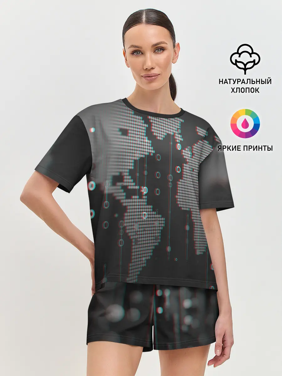 Женская пижама с шортами / ПРОГРАММИСТ