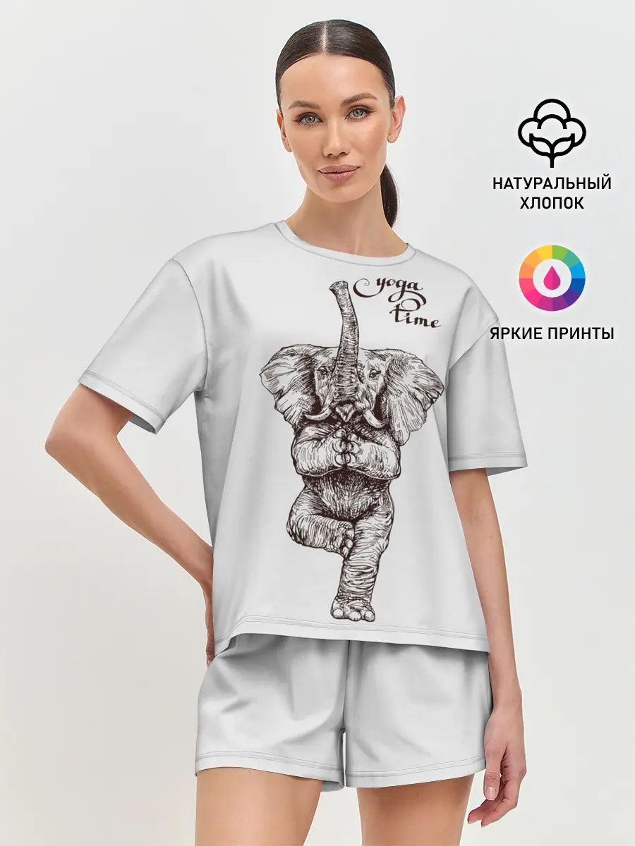 Женская пижама с шортами / Yoga time