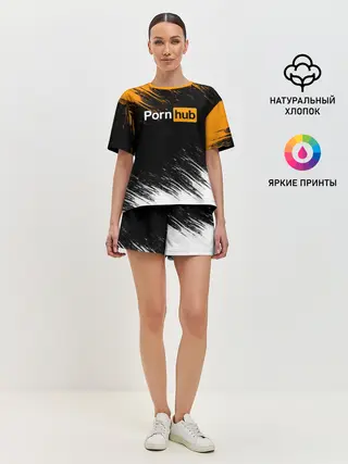 Женская пижама с шортами / Порно