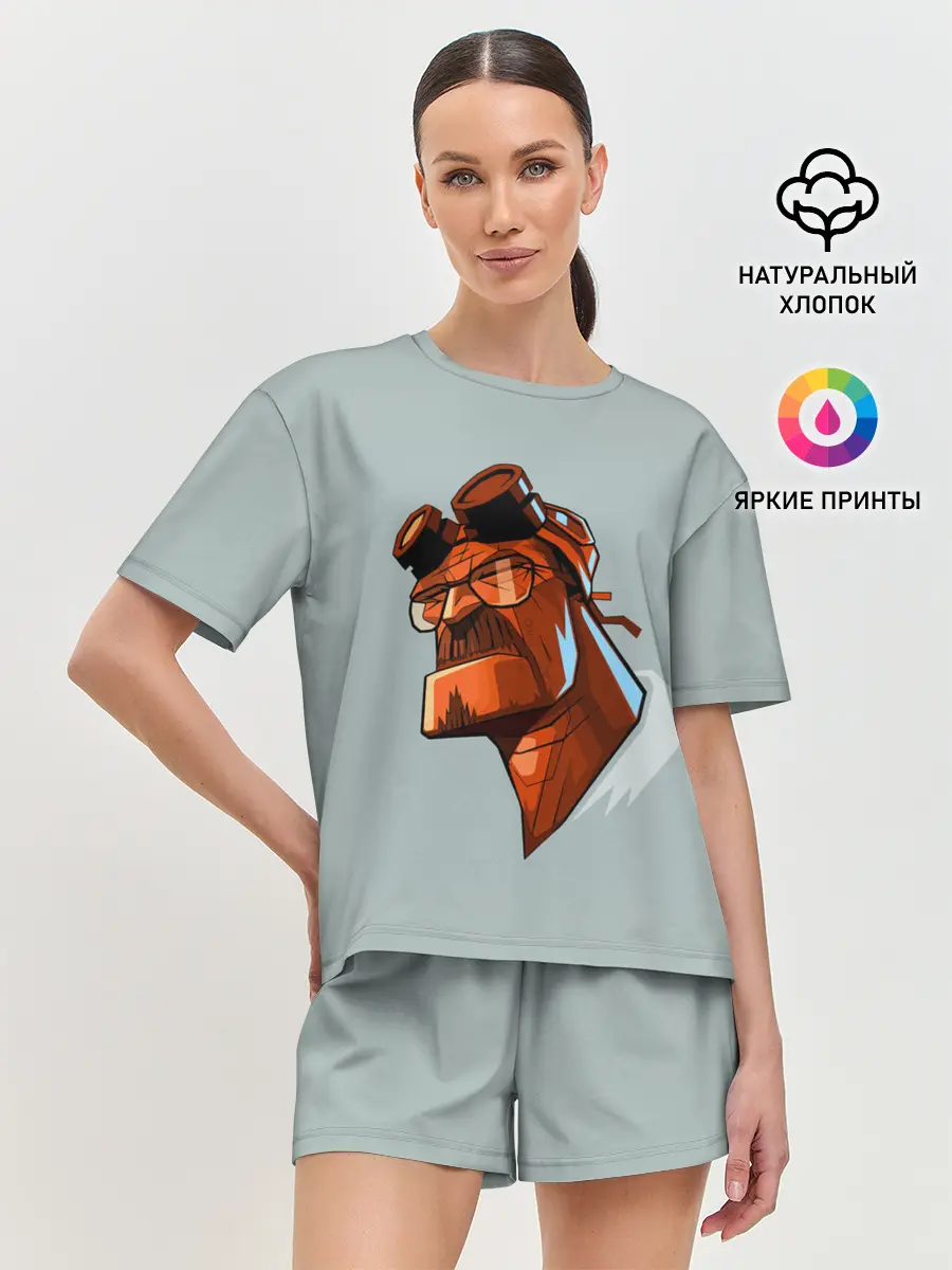 Женская пижама с шортами / Hellbad