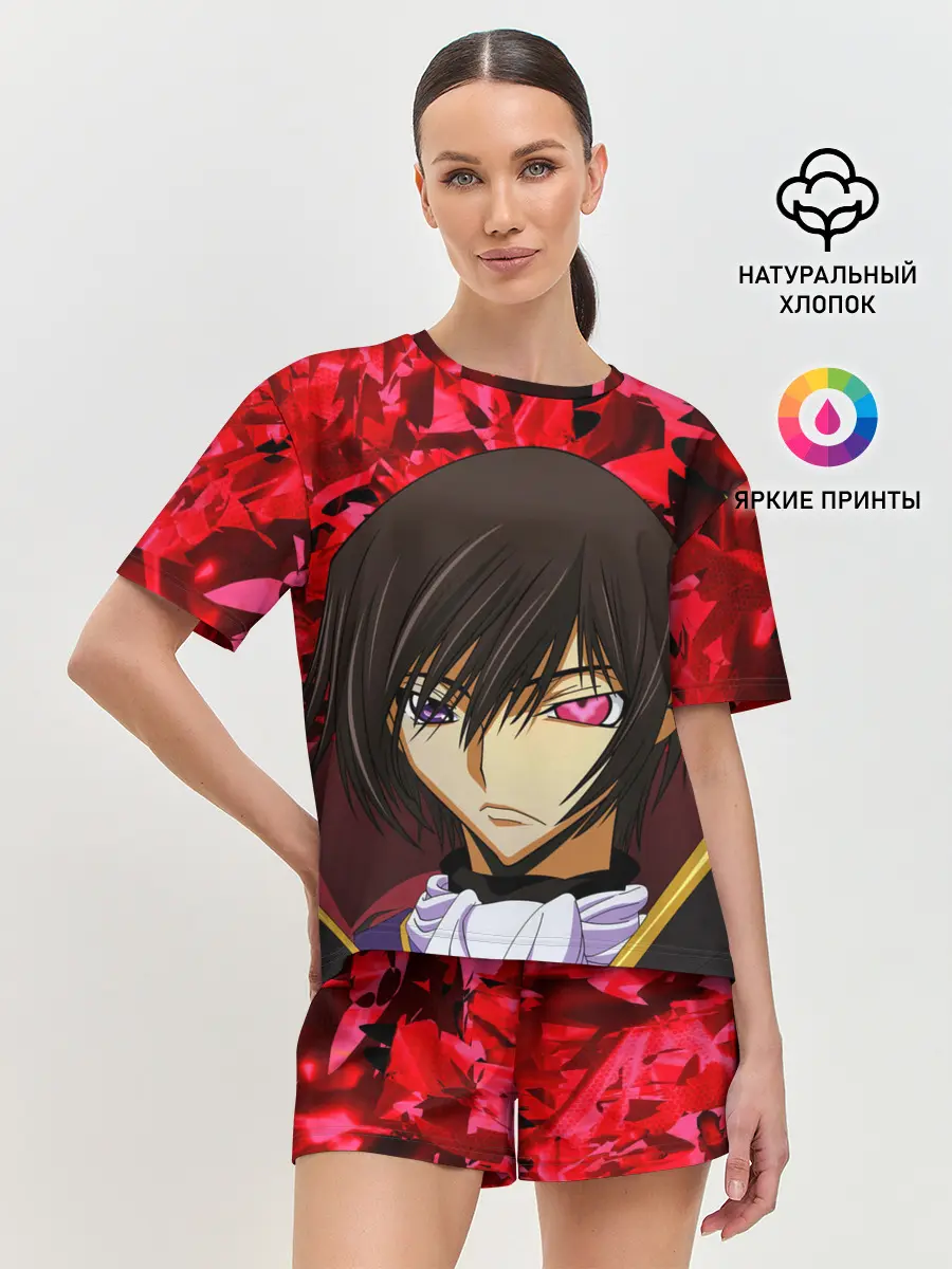 Женская пижама с шортами / GODE GEASS textured