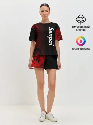 Женская пижама с шортами / Senpai