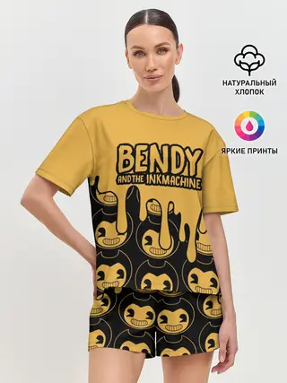 Женская пижама с шортами / Bendy And The Ink Machine
