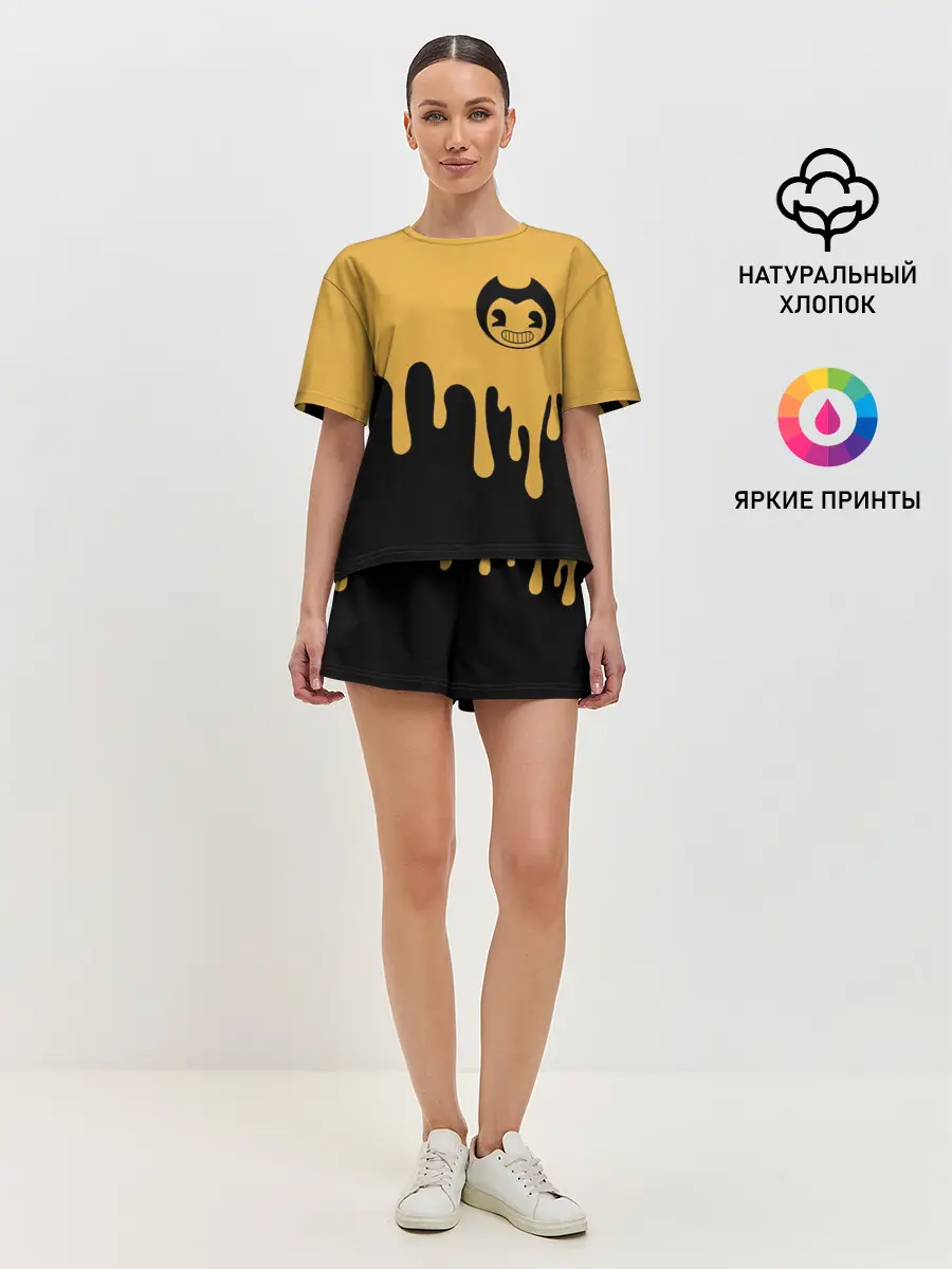 Женская пижама с шортами / Bendy And The Ink Machine