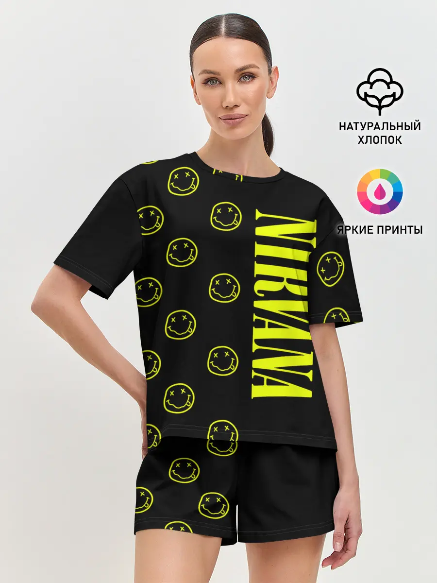 Женская пижама с шортами / Nirvana 2