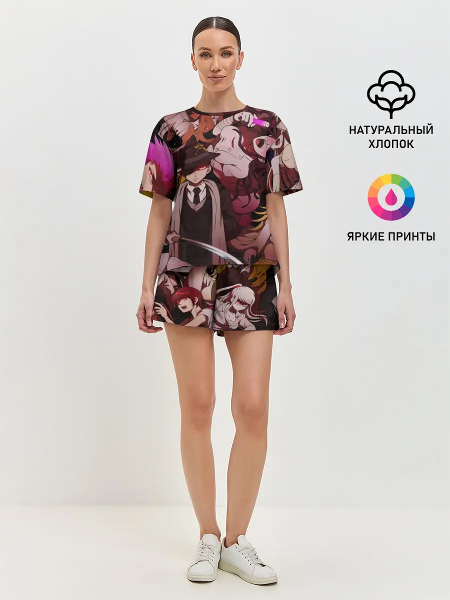 Женская пижама с шортами / danganronpa perso