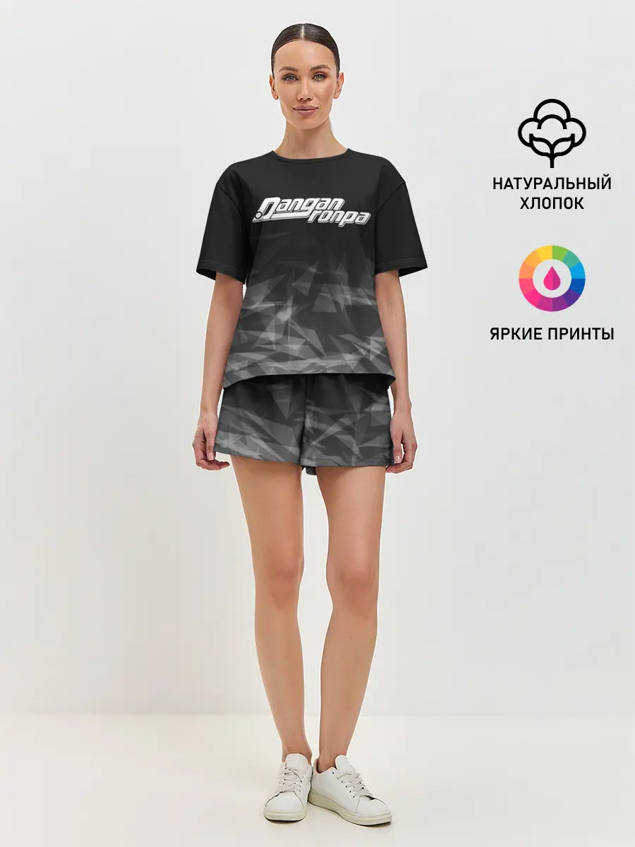 Женская пижама с шортами / DANGANRONPA дым