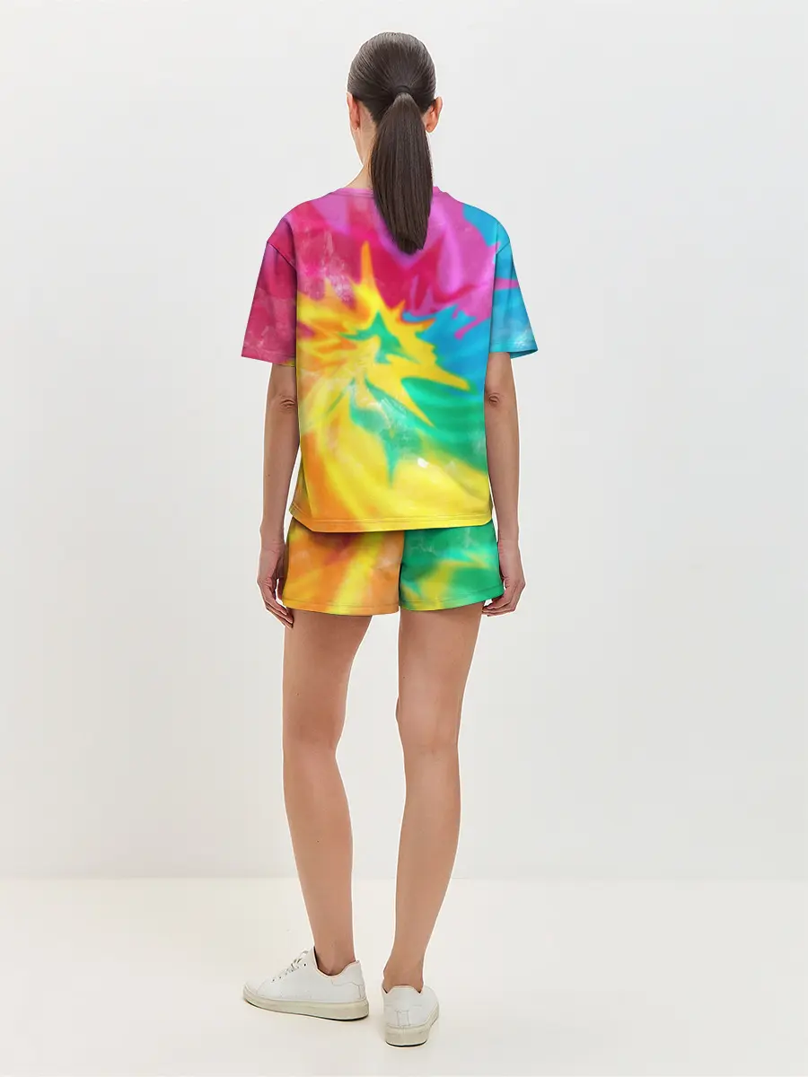 Женская пижама с шортами / Tie-Dye