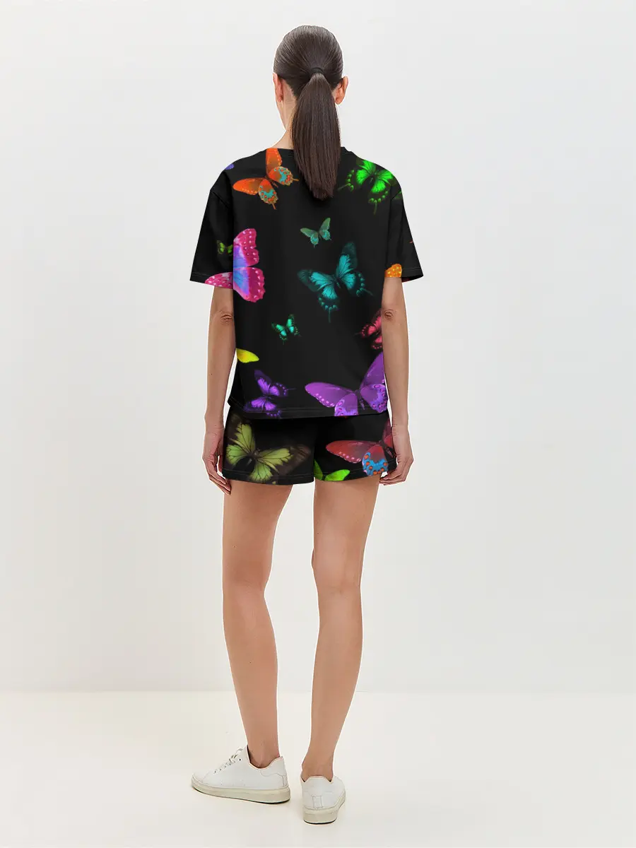 Женская пижама с шортами / Ночные Бабочки
