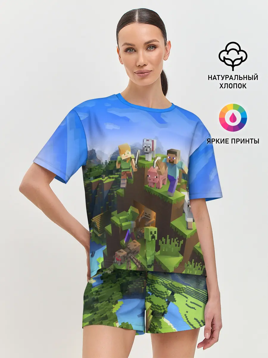 Женская пижама с шортами / MINECRAFT