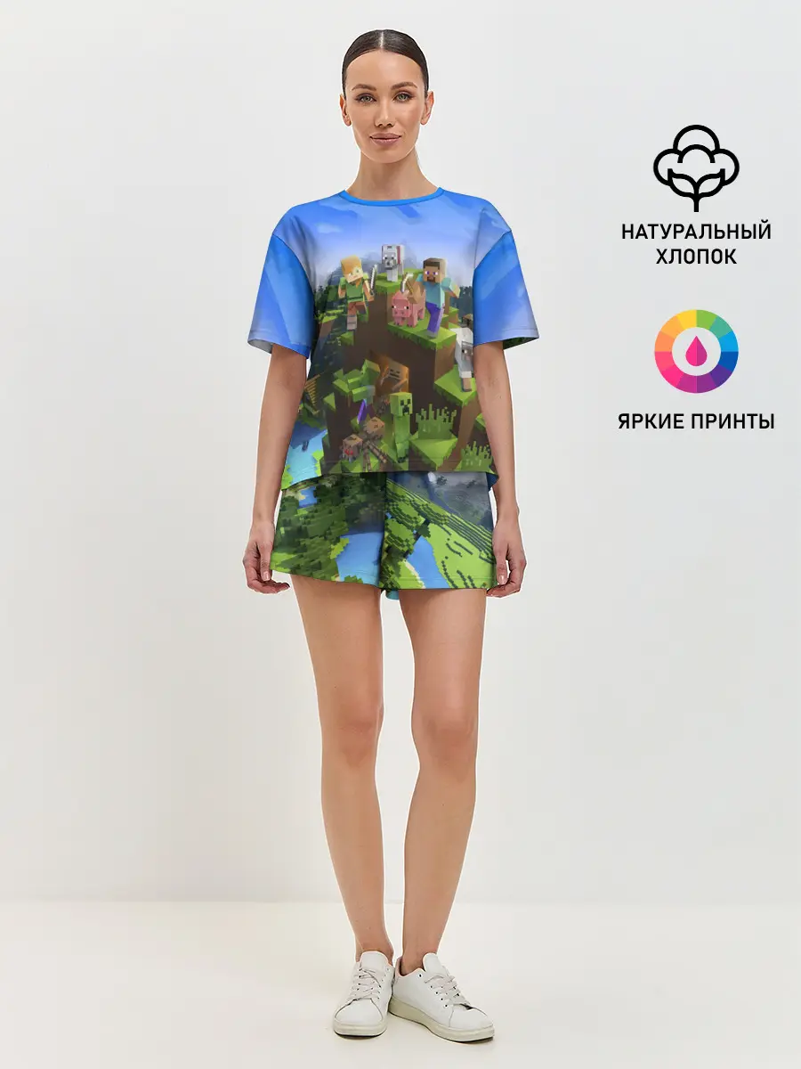 Женская пижама с шортами / MINECRAFT
