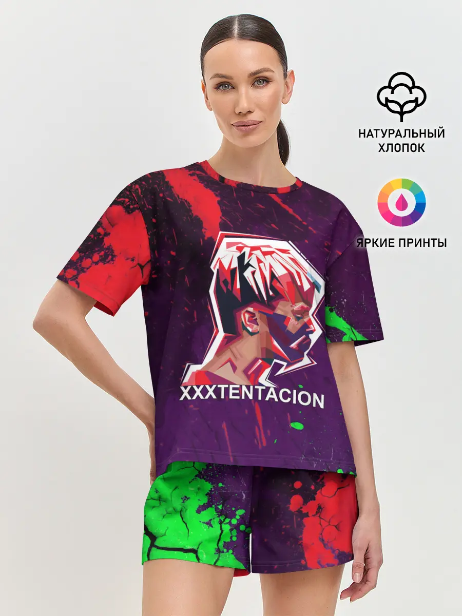 Женская пижама с шортами / XXXTENTACION.