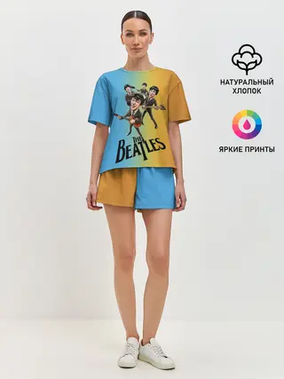 Женская пижама с шортами / The Beatles