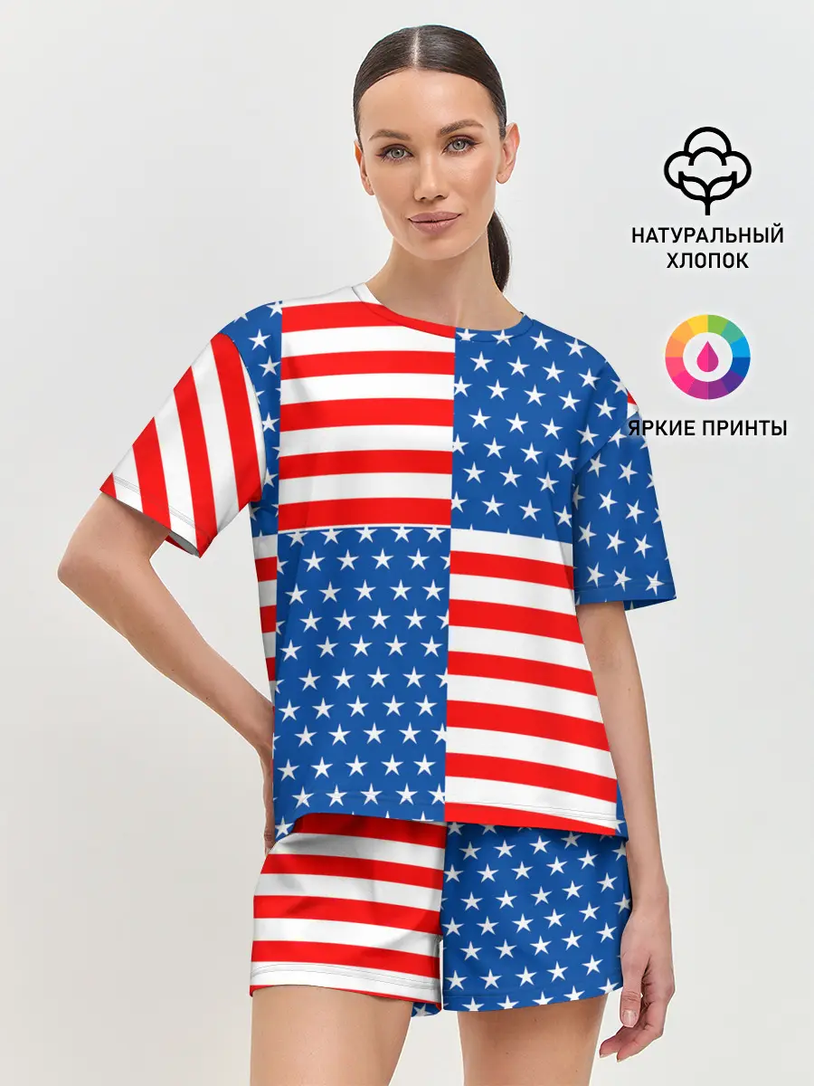 Женская пижама с шортами / США
