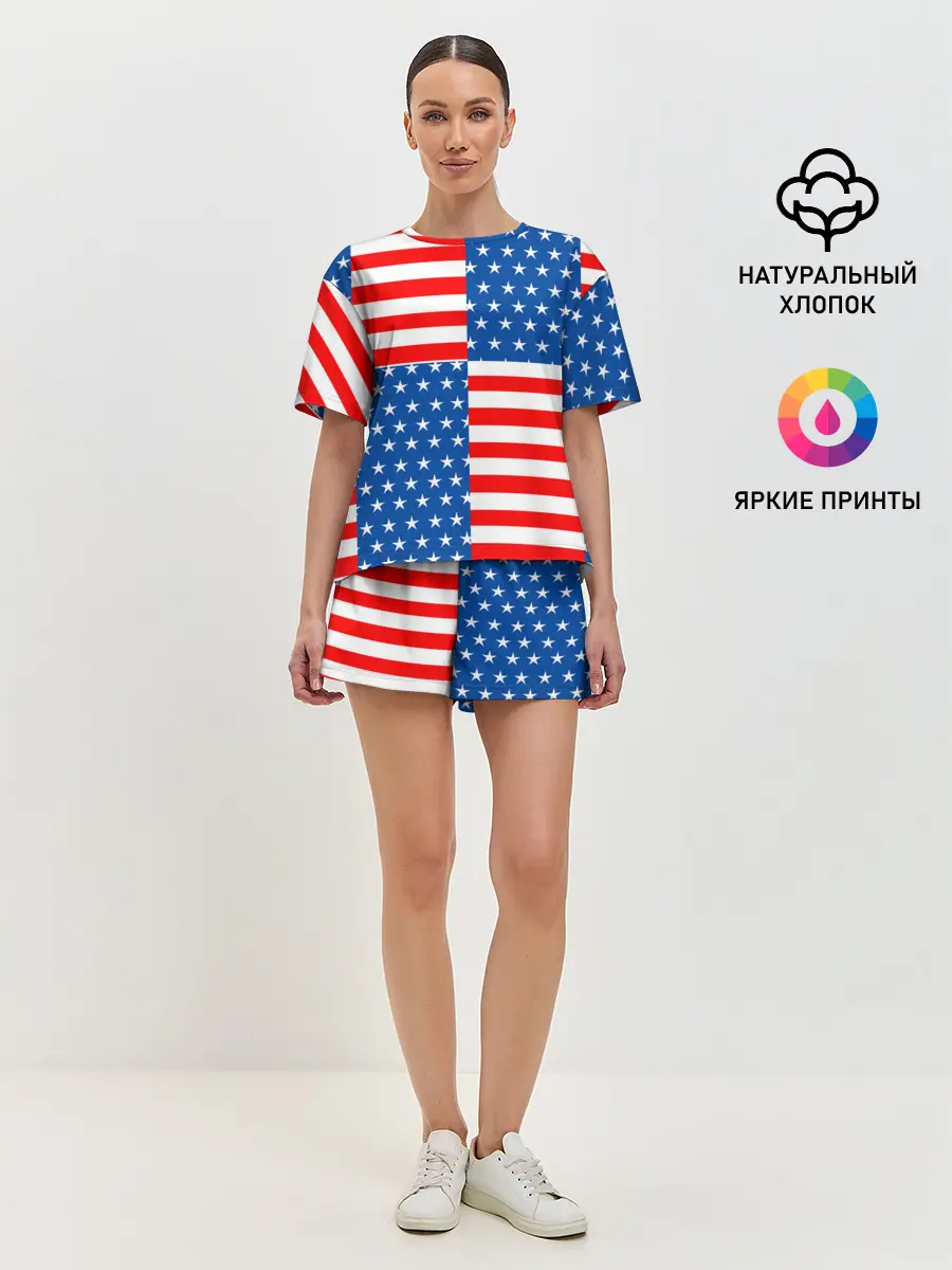 Женская пижама с шортами / США