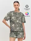 Женская пижама с шортами / ЪУЪ КАМУФЛЯЖ.