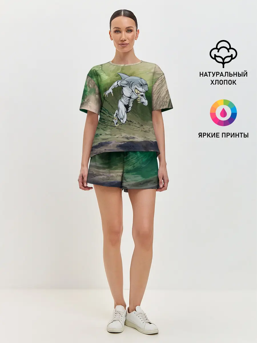 Женская пижама с шортами / Great White