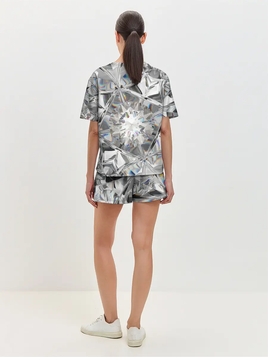 Женская пижама с шортами / Бриллиантовый блеск