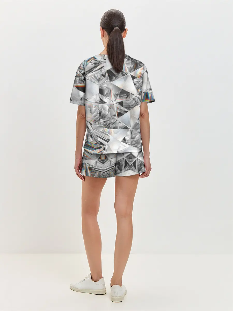 Женская пижама с шортами / Бриллиантовый блеск