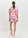 Женская пижама с шортами / Фламинго