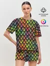 Женская пижама с шортами / Чешуя дракона