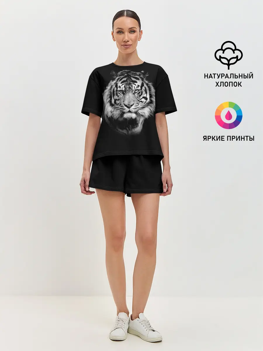 Женская пижама с шортами / Тигр