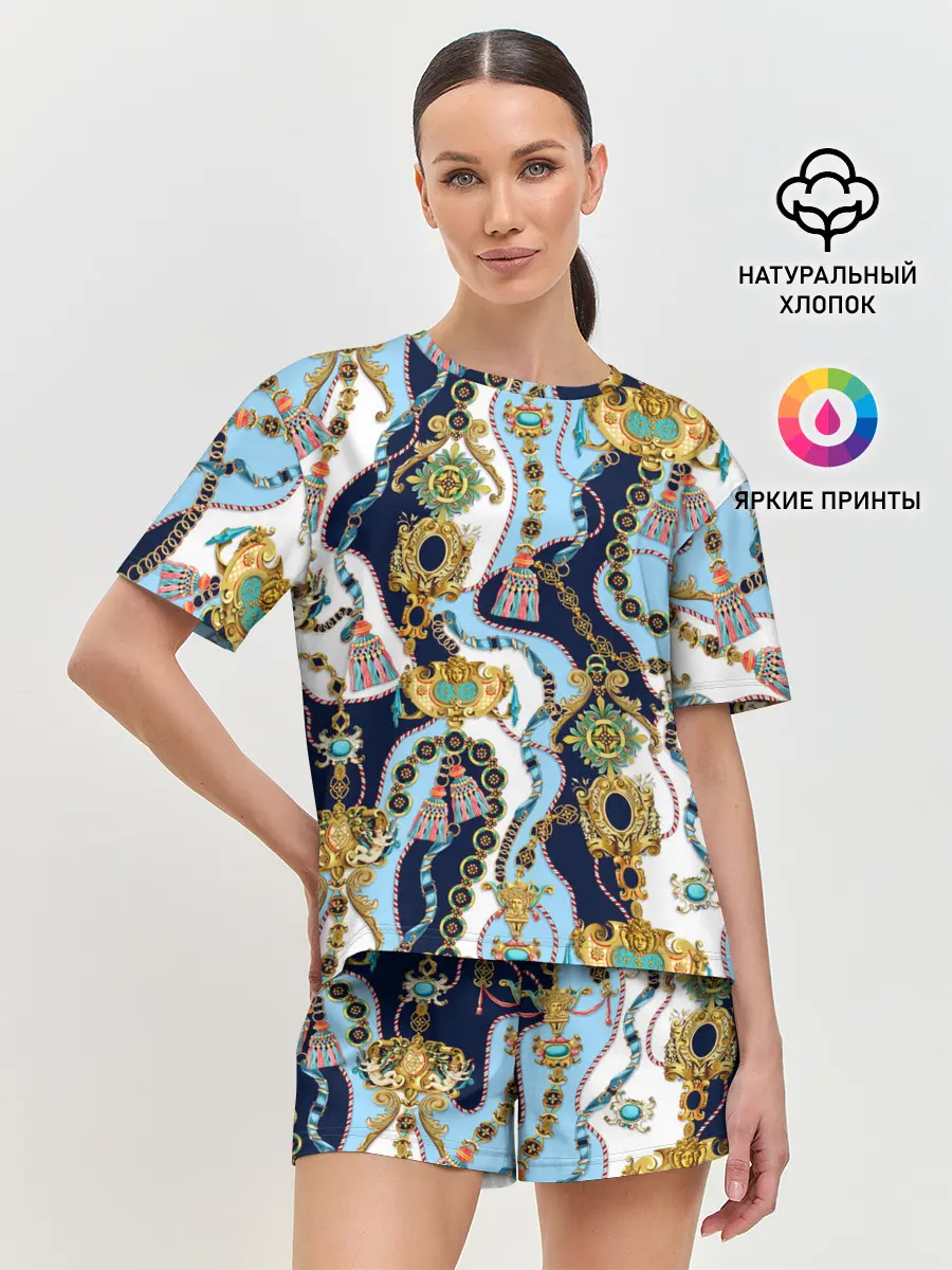 Женская пижама с шортами / Барокко