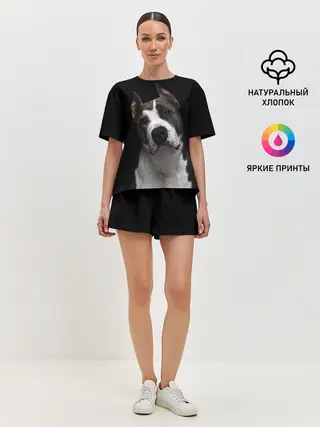 Женская пижама с шортами / Американский питбуль