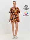 Женская пижама с шортами / Баскетбольные мячи
