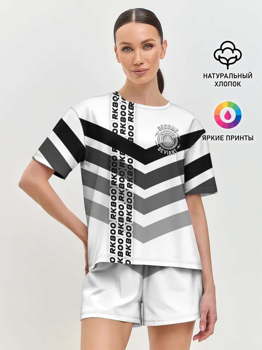 Женская пижама с шортами / RK800 become deviant