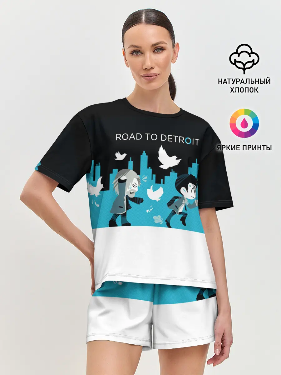 Женская пижама с шортами / ROAD TO DETROIT