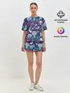 Женская пижама с шортами / Лесные животные