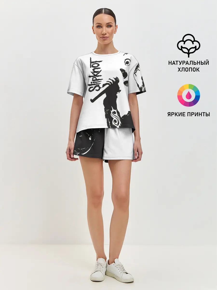 Женская пижама с шортами / Slipknot.